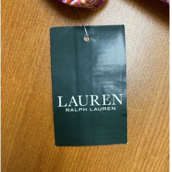 0255 NWT LAUREN Ralph Lauren PINK BANDEAU BIKINI TOP - Picture 6 of 8